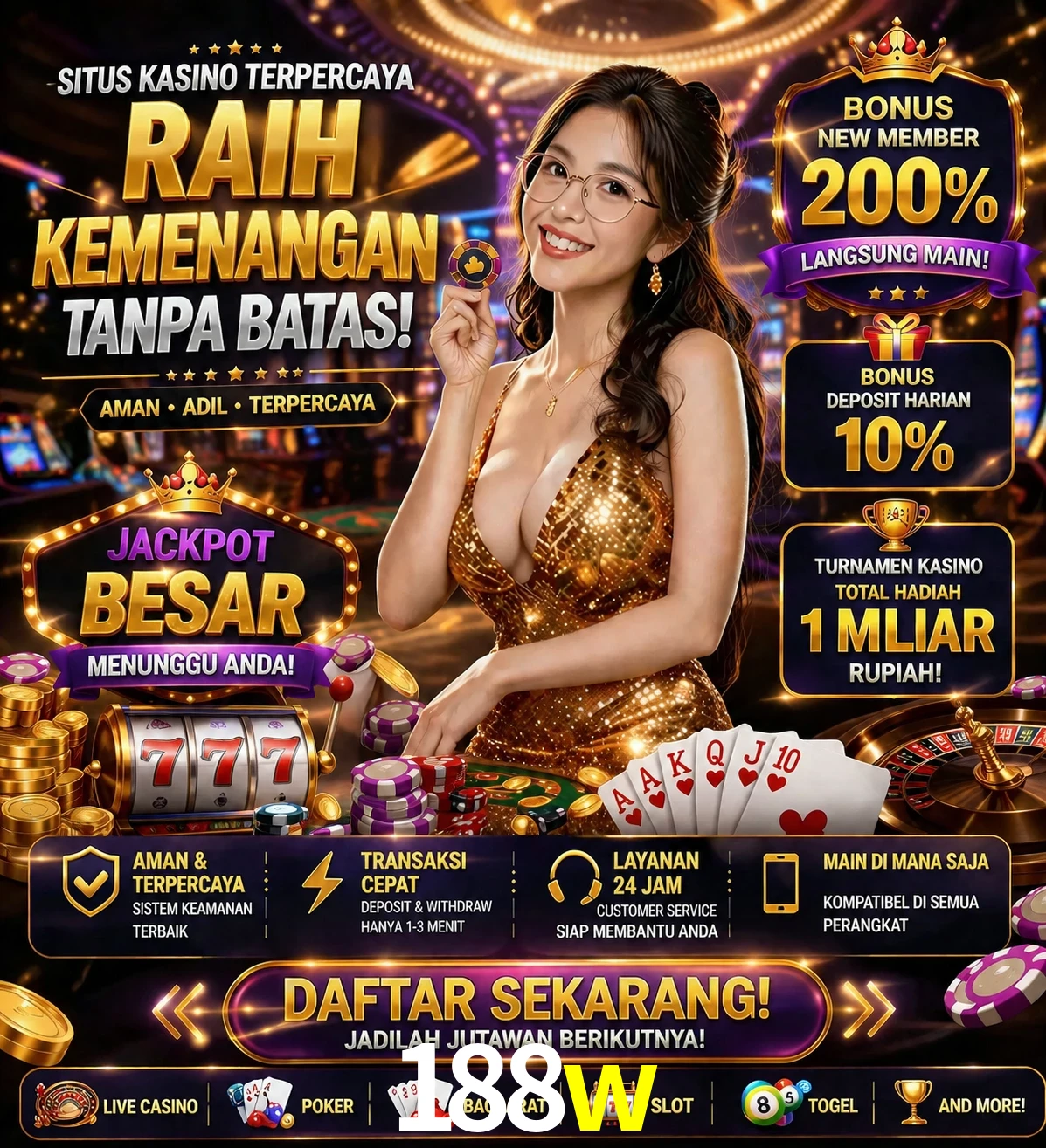 Roleta e blackjack 188w